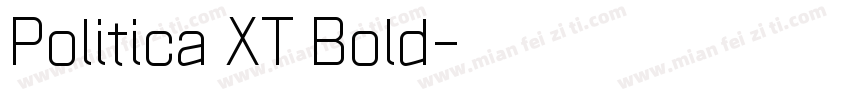 Politica XT Bold字体转换